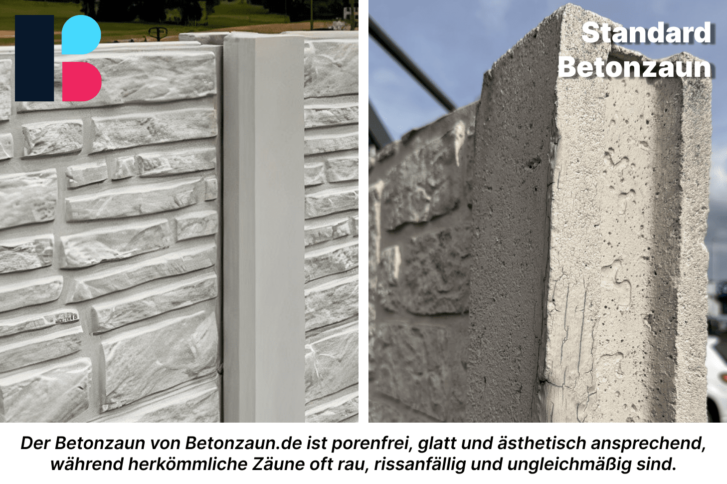 Schallschutz Betonzaun
